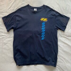 Vintage graphic racing marine blue t-shirt